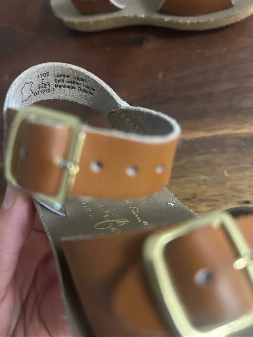 Sun-San Tan leather Surfer Sandals